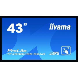 iiyama ProLite TF4338MSC-B2AG ecrã tátil 109,2 cm (43") 1920 x 1080 pixels Preto Multitoque Quiosque