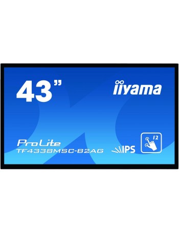 iiyama ProLite TF4338MSC-B2AG ecrã tátil 109,2 cm (43") 1920 x 1080 pixels Preto Multitoque Quiosque