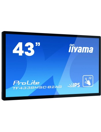 iiyama ProLite TF4338MSC-B2AG ecrã tátil 109,2 cm (43") 1920 x 1080 pixels Preto Multitoque Quiosque