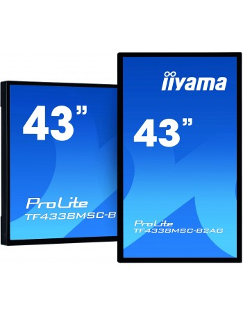 iiyama ProLite TF4338MSC-B2AG ecrã tátil 109,2 cm (43") 1920 x 1080 pixels Preto Multitoque Quiosque