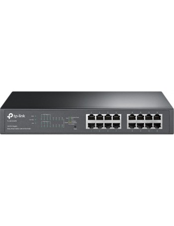 TP-LINK TL-SG1016PE Gerido Gigabit Ethernet (10 100 1000) Preto Apoio Power over Ethernet (PoE)