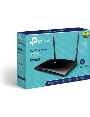 TP-LINK Archer MR200 router sem fios Dual-band (2,4 GHz   5 GHz) Fast Ethernet 3G 4G Preto