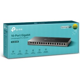 TP-LINK TL-SG116E Não-gerido Gigabit Ethernet (10 100 1000) Preto