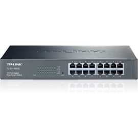 TP-LINK TL-SG1016DE Gerido L2 Gigabit Ethernet (10 100 1000) Preto