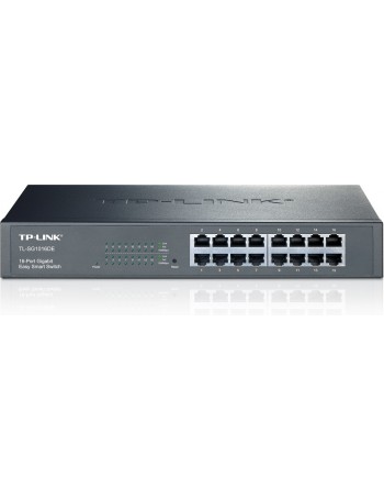 TP-LINK TL-SG1016DE Gerido L2 Gigabit Ethernet (10 100 1000) Preto