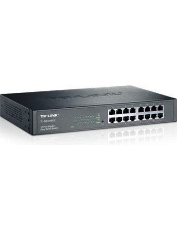 TP-LINK TL-SG1016DE Gerido L2 Gigabit Ethernet (10 100 1000) Preto