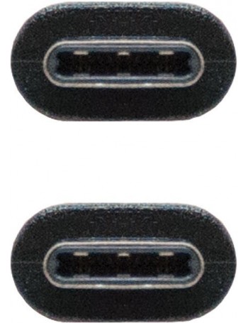 Nanocable USB 3.1, 1m cabo USB 3.2 Gen 2 (3.1 Gen 2) USB C Preto