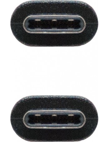 Nanocable USB 2.0, 1m cabo USB USB C Preto