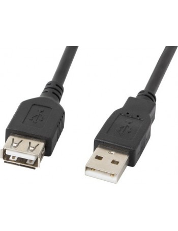 Lanberg CA-USBE-10CC-0018-BK cabo USB 1,8 m 2.0 USB A Preto