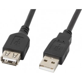 Lanberg CA-USBE-10CC-0050-BK cabo USB 5 m 2.0 USB A Preto