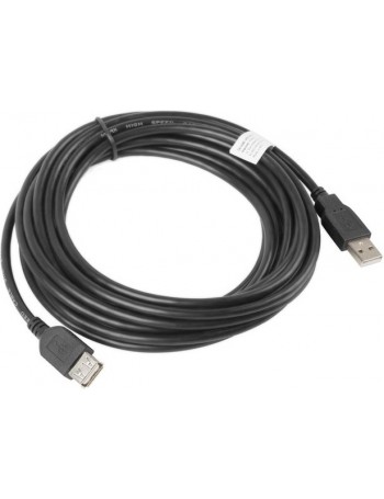 Lanberg CA-USBE-10CC-0050-BK cabo USB 5 m 2.0 USB A Preto