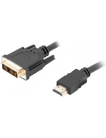 Lanberg CA-HDDV-10CC-0030-BK adaptador de cabo de vídeo 3 m HDMI Type A (Standard) DVI-D Preto