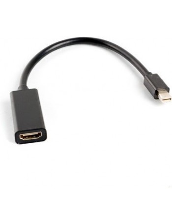Lanberg AD-0005-BK cabo de interface adaptador de género Mini DisplayPort HDMI 1.3b Preto