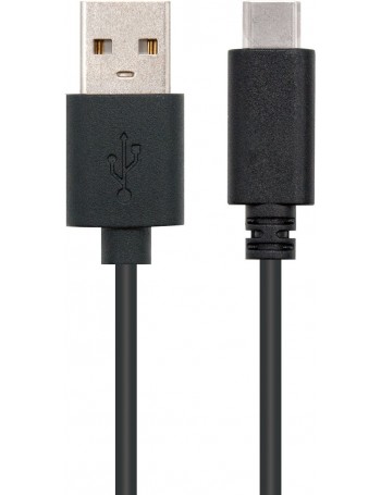 Nanocable USB 2.0, 2m cabo USB USB C 2 x USB A Preto