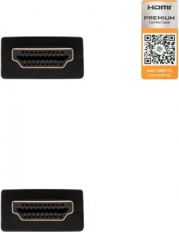 Nanocable HDMI V2.0, 1.5m cabo HDMI 1,5 m HDMI Type A (Standard) Preto