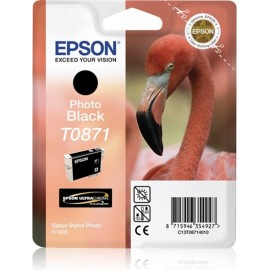 Epson Flamingo Tinteiro Preto Foto T0871 Ultra Gloss High-Gloss 2