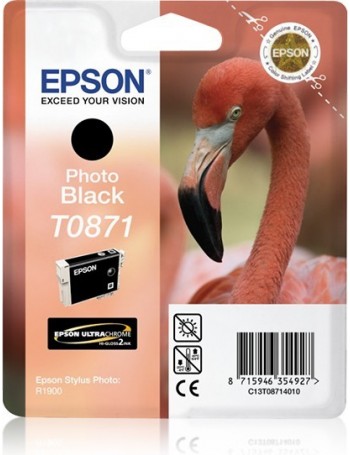 Epson Flamingo Tinteiro Preto Foto T0871 Ultra Gloss High-Gloss 2