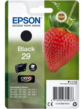 Epson Strawberry C13T29814022 tinteiro Original Preto 1 unidade(s)