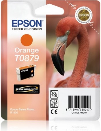 Epson Flamingo Tinteiro Laranja T0879 Ultra Gloss High-Gloss 2