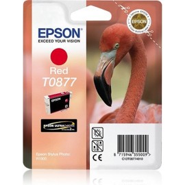 Epson Flamingo Tinteiro Vermelho T0877 Ultra Gloss High-Gloss 2