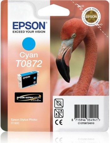 Epson Flamingo Tinteiro Cyan T0872 Ultra Gloss High-Gloss 2