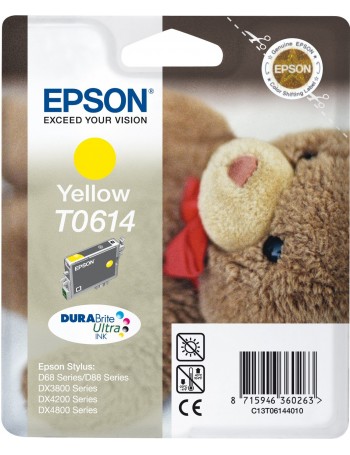 Epson Teddybear Tinteiro Amarelo T0614 Tinta DURABrite Ultra