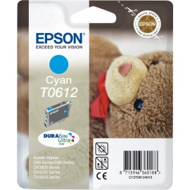 Epson Teddybear Tinteiro Cyan T0612 Tinta DURABrite Ultra