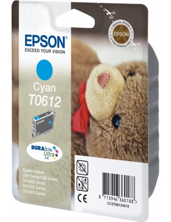 Epson Teddybear Tinteiro Cyan T0612 Tinta DURABrite Ultra