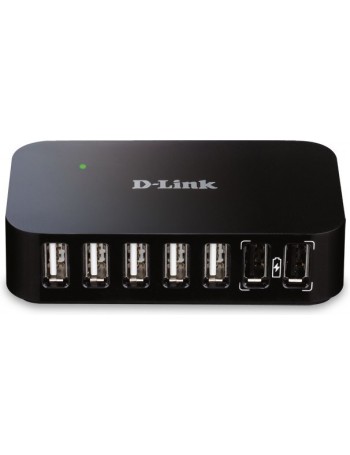 D-Link DUB-H7 USB 2.0 Type-B 480 Mbit s Preto