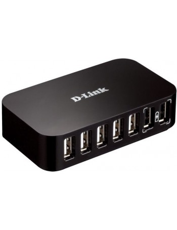 D-Link DUB-H7 USB 2.0 Type-B 480 Mbit s Preto