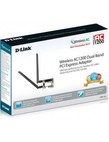 D-Link DWA-582 placa de rede WLAN 867 Mbit s Interno