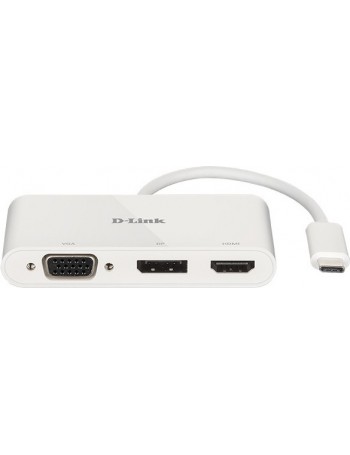 D-Link DUB-V310 base & duplicador de portas Com fios USB 3.2 Gen 1 (3.1 Gen 1) Type-C Branco