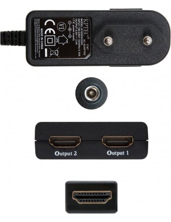 Nanocable 10.25.3502 multiplicador de vídeo HDMI 2x HDMI