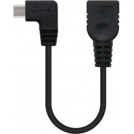 Nanocable 10.01.3600 cabo USB 0,15 m 2.0 Micro-USB B USB A Preto