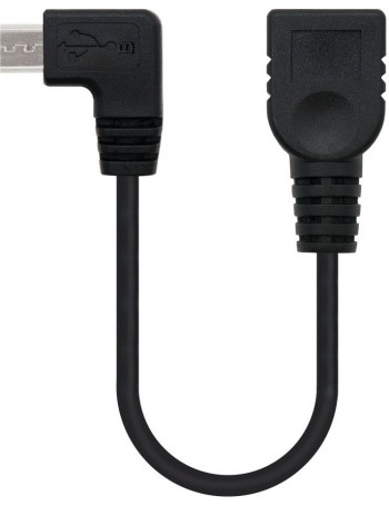 Nanocable 10.01.3600 cabo USB 0,15 m 2.0 Micro-USB B USB A Preto