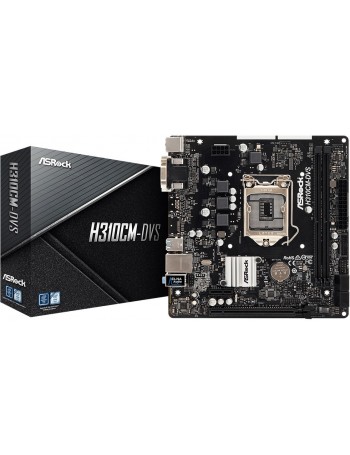 Asrock H310CM-DVS LGA 1151 (Socket H4) Micro ATX Intel® H310