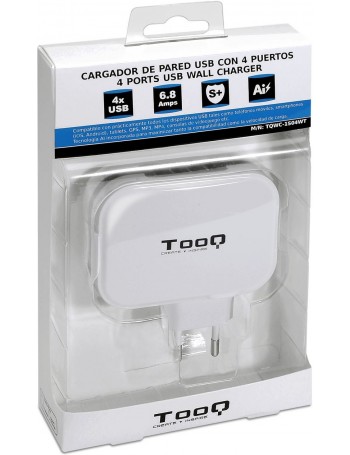 TooQ TQWC-1S04WT carregador de dispositivos móveis interior Branco