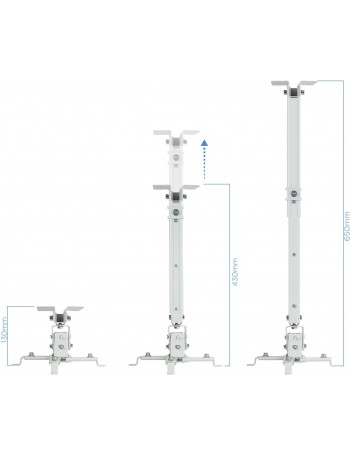 TooQ PJ2012T-W suporte de projetores Teto Branco