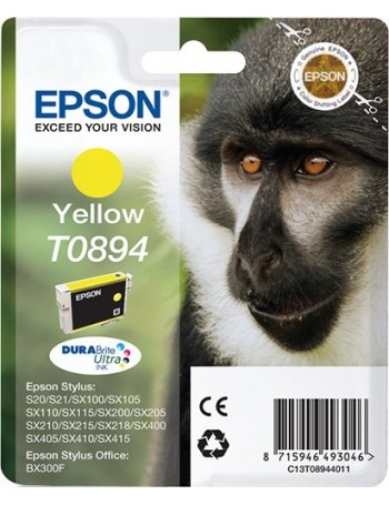 Epson Monkey Tinteiro Amarelo T0894 Tinta DURABrite Ultra