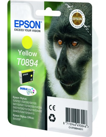 Epson Monkey Tinteiro Amarelo T0894 Tinta DURABrite Ultra