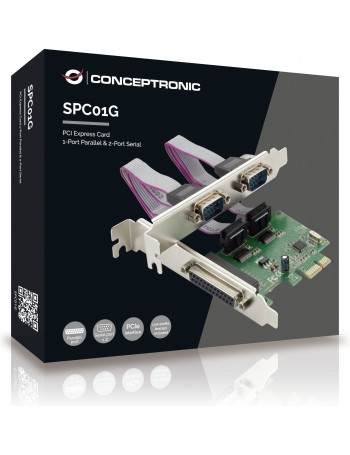 Conceptronic SPC01G placa adaptador de interface Paralelo, RS-232 Interno