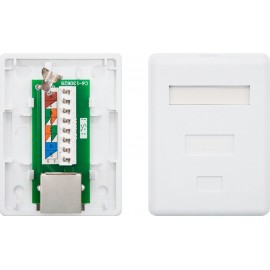 Nanocable 10.21.1601 tomada RJ-45 Branco