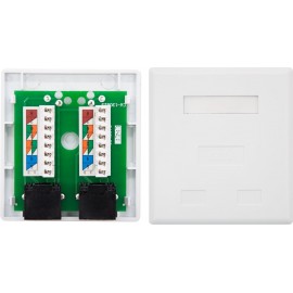 Nanocable 10.21.1502 tomada RJ-45 Branco