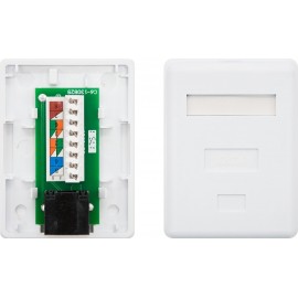 Nanocable 10.21.1501 tomada RJ-45 Branco