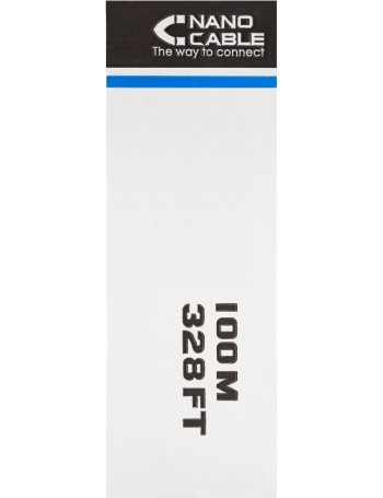Nanocable 10.20.0302-FLEX cabo de rede 100 m Cat5e U UTP (UTP) Cinzento