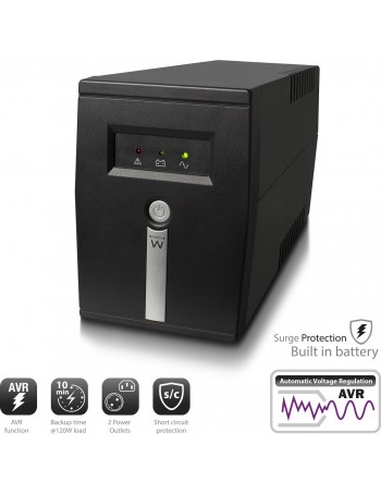 Ewent EW3946 UPS Linha interativa 600 VA 360 W 1 tomada(s) CA