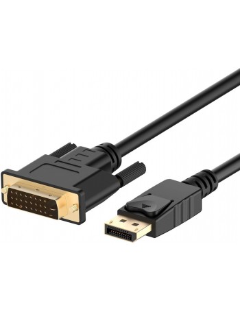 Ewent EC1443 adaptador de cabo de vídeo 5 m DisplayPort DVI-D Preto