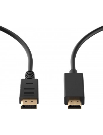 Ewent EC1431 adaptador de cabo de vídeo 1,8 m DisplayPort HDMI Type A (Standard) Preto