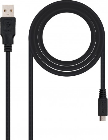 Nanocable 10.01.0500 cabo USB 0,8 m 2.0 USB A Micro-USB B Preto