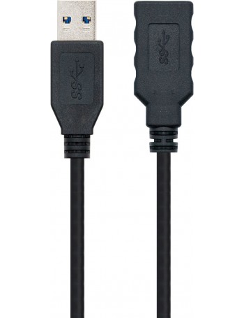Nanocable 10.01.0902-BK cabo USB 2 m 3.2 Gen 1 (3.1 Gen 1) USB A Preto